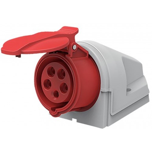 SOLIGHT Zásuvka nástenná, 5-pólová, 400V / 16A, IP44 P153