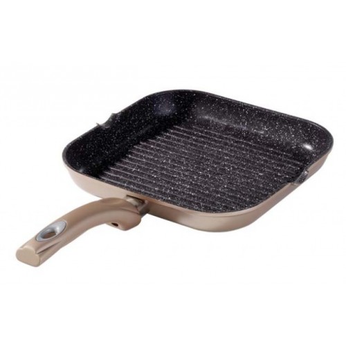 STONELINE Panvica grilovacia s mramorovým povrchom 28, šampanské WX-14887