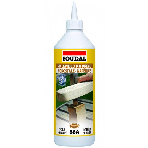 SOUDAL 66A polyuretánové lepidlo na drevo 750 ml