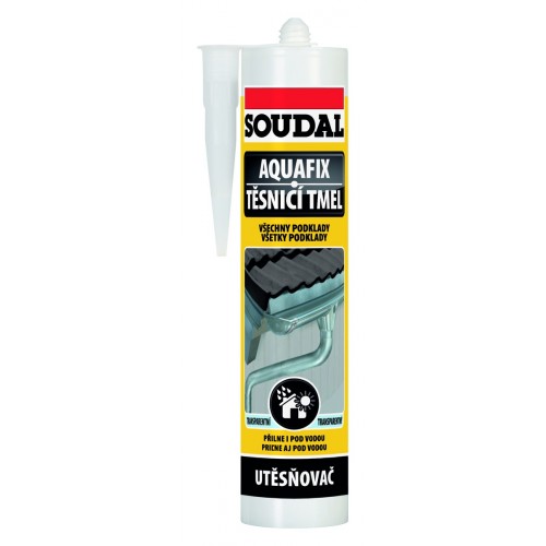 SOUDAL AQUAFIX tesniaci tmel 310 ml, transparentná