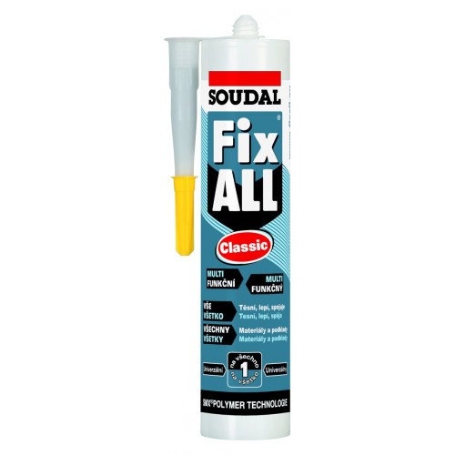 SOUDAL FIX ALL CLASSIC lepiaci tmel 290ml, biely SOUDAL FIX ALL CLASSIC lepiaci tmel 290ml, biely