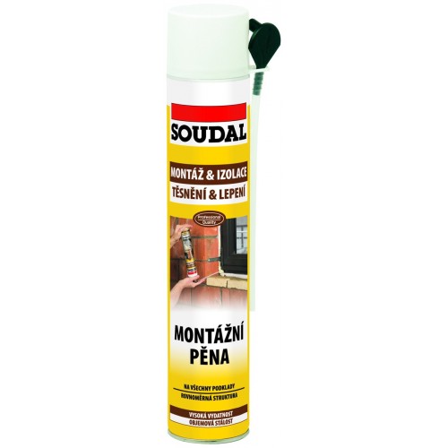 SOUDAL PUR pena montážna 750 ml, trubičková