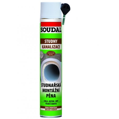 SOUDAL PUR studniarska pena 750 ml SOUDAL PUR studniarska pena 750 ml