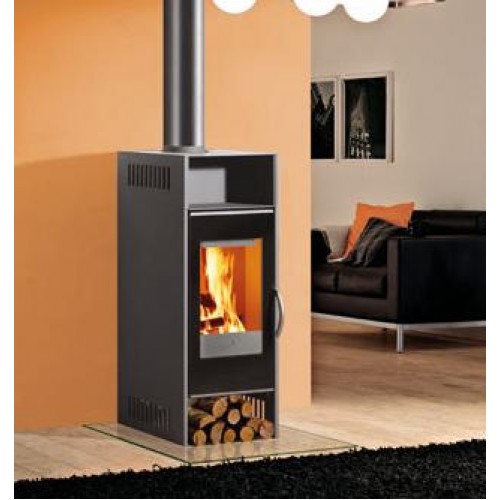 EDILKAMIN SOUND teplovzdušná krbové kachle na drevo sivá 657500