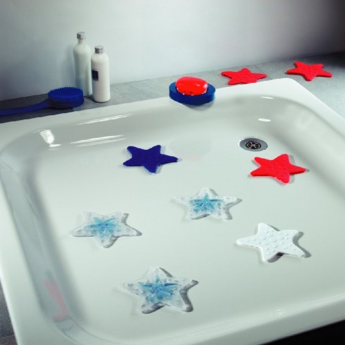 SPIRELLA ASTERIE Bezpečnostné dekorácie do vane 5 ks white 1007077