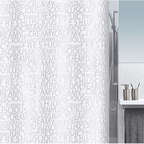 SPIRELLA CREAMY Sprchový záves silver 180 x 200 cm 1016276 SPIRELLA CREAMY Sprchový záves silver 180 x 200 cm 1016276