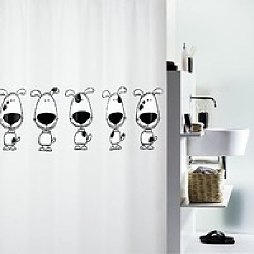 SPIRELLA BEAGLE BLACK Sprchový záves 180 x 200 cm 1012416 SPIRELLA BEAGLE BLACK Sprchový záves 180 x 200 cm 1012416