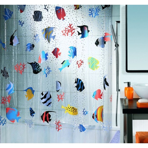 SPIRELLA FISH Sprchový záves 180 x 200 cm multicolor 1021960 SPIRELLA FISH Sprchový záves 180 x 200 cm multicolor 1021960