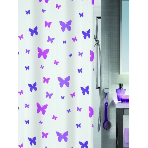 SPIRELLA FLY Sprchový záves 180 x 200 cm purple 1013539 SPIRELLA FLY Sprchový záves 180 x 200 cm purple 1013539