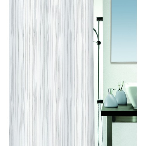 SPIRELLA RAYA WHITE Sprchový záves 180 x 200 cm 1014418