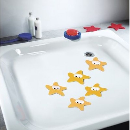 SPIRELLA STARFY Bezpečnostné dekorácie do vane 5 ks orange 1011357 SPIRELLA STARFY Bezpečnostné dekorácie do vane 5 ks orange 1011357