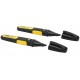 Stanley 0-47-314 FatMax Permanentný čierny značkovač dlátový hrot, 2ks