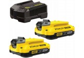 Stanley SFMCB12D2 FatMax Štartovacia sada V20 2x2,0Ah (2 batérie + nabíjačka)