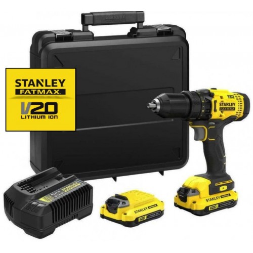 Stanley SFMCD700C2K FatMax V20 Aku vŕtačka (50Nm/18V/2x1,5Ah), kufor