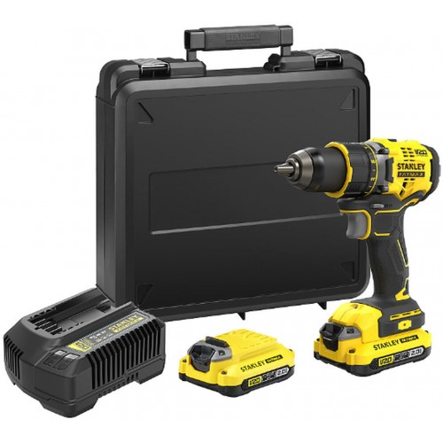 Stanley SFMCD720D2K FatMax V20 Aku bezuhlíková vŕtačka (80Nm/18V/2x2,0Ah), kufor
