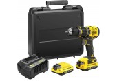 Stanley SFMCD721D2K V20 Aku vŕtačka s príklepom (80Nm/18V/2x2,0Ah), kufor