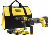 Stanley SFMCK216MDS FatMax V20 Aku kombinovaná sada (18V/1x4,0Ah/1x2,0Ah), taška