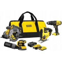 Stanley SFMCK412MDS FatMax V20 Aku kombinovaná sada (18V/1x2,0Ah/1x4,0Ah), taška