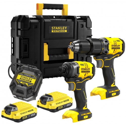Stanley SFMCK461D2T FatMax V20 Aku kombinovaná súprava (18V/2x2,0Ah), Tstak Stanley SFMCK461D2T FatMax V20 Aku kombinovaná súprava (18V/2x2,0Ah), Tstak