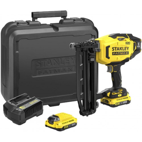 Stanley SFMCN616D2K FatMax V20 Aku klincovačka (18V/2x2,0Ah), kufor