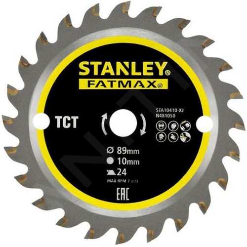 Stanley STA10410 FatMax Pílový kotúč na drevo TCT 89x10mm, 24 zubov