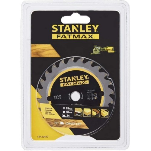 Stanley STA10410 Pílový kotúč na drevo TCT 89 x 10 mm, 24 zubov