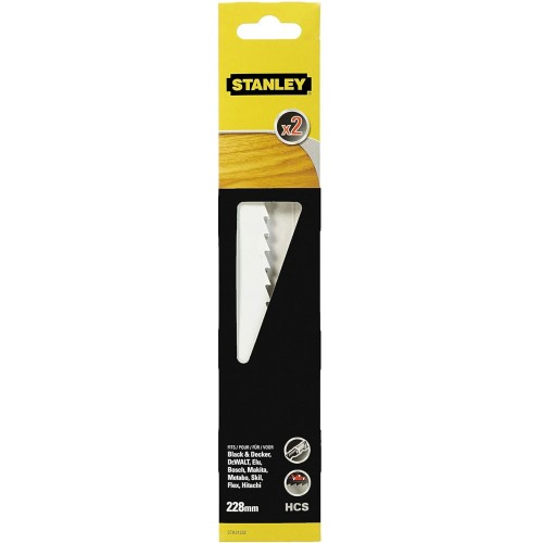 Stanley STA21232 Pílové listy HCS na drevo pre mečovú pílu, dĺžka 228mm, 2ks Stanley STA21232 Pílové listy HCS na drevo pre mečovú pílu, dĺžka 228mm, 2ks