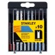 Stanley STA28020 10dielna sada pílových listov HCS-HSS do dreva a kovu, uchytenie "U