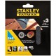 Stanley STA39262-XJ Brúsne mriežky pre excentrickú brúsku 125mm, P240, 3ks