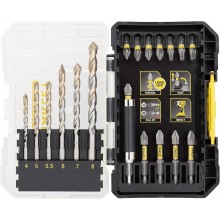 Stanley STA88552-XJ FatMax 19dielna sada presných vrtákov do muriva a bitov