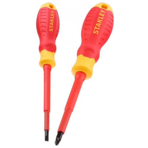 Stanley STHT60030-0 2dielna sada izolovaných skrutkovačov VDE (plochý 4x100 a PZ2x100) Stanley STHT60030-0 2dielna sada izolovaných skrutkovačov VDE (plochý 4x100 a PZ2x100)