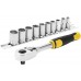 Stanley STMT82666-0 11dielna sada 1/4" račne s 12hrannými hlavicami (5,5-14 mm)
