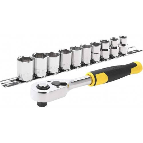 Stanley STMT82670-0 11dielna sada 3/8" račne s 12hrannými hlavicami (8-17 mm)