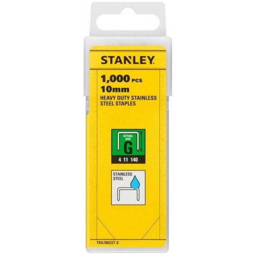 Stanley TRA706SST-0 Spony HD nerez typ G 4/11/140 - 10mm, 1000ks