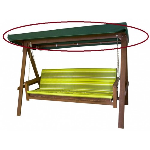 Strieška k hojdačke ADELAIDA 185x107cm, zelená 001/91