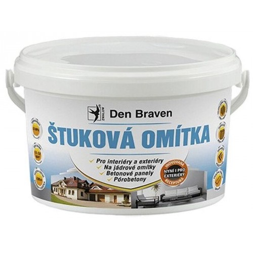 Den Braven Štuková omietka 8 kg, vedro, biela