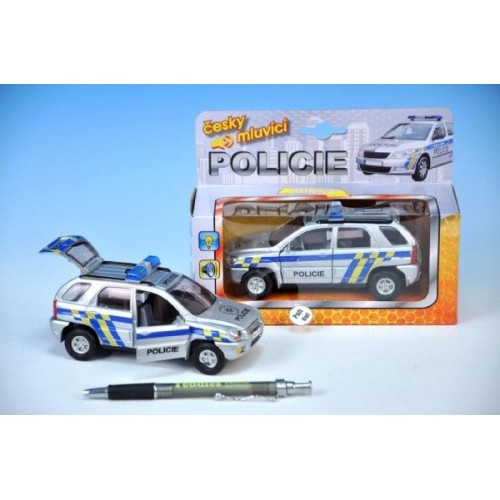 Auto polície, kov, 13cm, česky hovoriaci, na batérie, so svetlom 00065713 Auto polície, kov, 13cm, česky hovoriaci, na batérie, so svetlom 00065713
