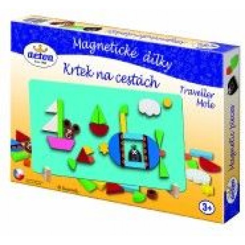 Magnetické dieliky Krtko na cestách drevo 31ks 33013882