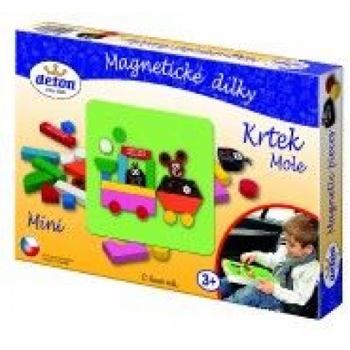 Magnetické dieliky mini Krtko drevo 27ks 33013886