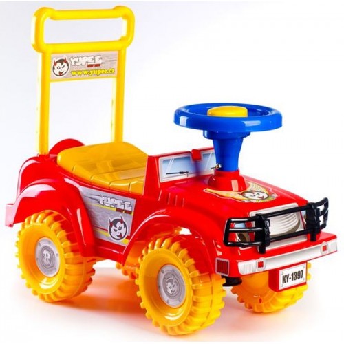 Odrážadlo auto Jeep Yupee červené od 12 do 35 mesiacov 00313965