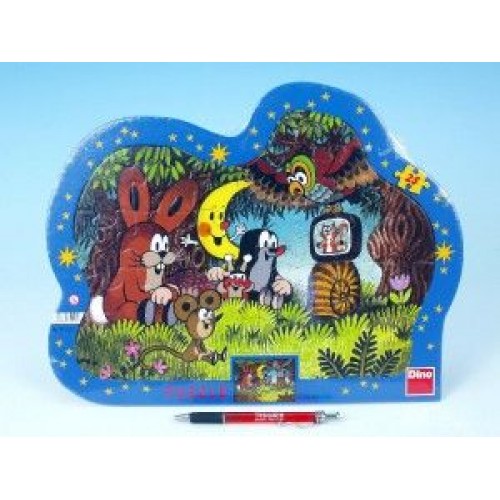 Puzzle Krtko Večer pri Krtka kontúra 36x28cm 25 dielikov 21311121