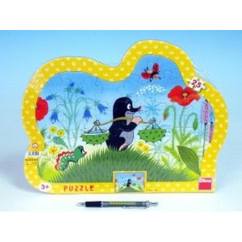 Puzzle Krtko kontúra 36x28cm 25 dielikov 21311190