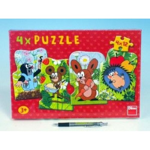 Puzzle Krtko a kamaráti 13x19cm 4x12 dielikov 21333024