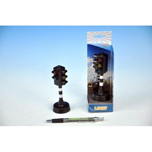Semafor funkčné, plast, 12 cm, na batérie, so zvukom, so svetlom 60570011