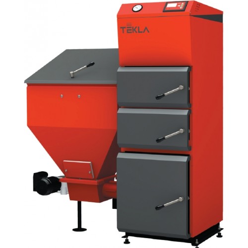 TEKLA Draco DUO 15 kW Automatický oceľový kotol, násypka vpravo