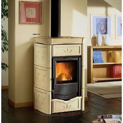 Nordica TERMONICOLETTA D.S.A. krbová kamna s výměníkem s ochlaz.smyčkou cappucino