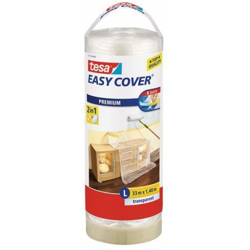 TESA Easy Cover zakrývacia fólia, maliarska páska a náplň 33m x 1,4m 57115-00000-03