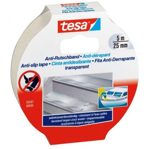 TESA Protišmyková samolepiaca páska, transparentné, 5m x 25mm 55587-00011-01