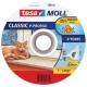 TESA MOLL Gumové tesnenie, biele, na okná a dvere, P profil, bubon 100m 55703-00100-00