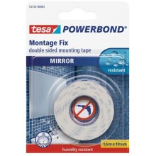 TESA Powerbond Montážna obojstranná penová páska na zrkadlá, biela, 1,5m x 19mm
